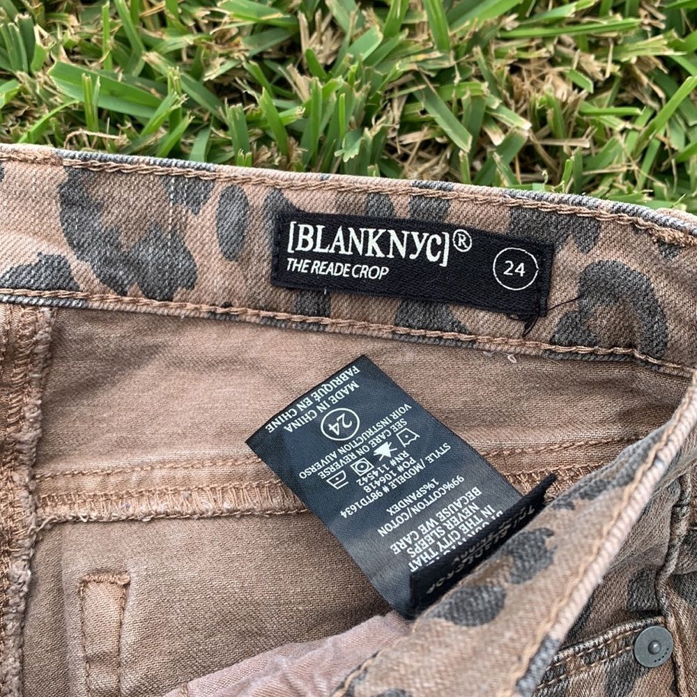 [BLANKNYC] “The Reade Crop” Leopard Skinny Jeans - Size 24 - Picture 4 of 6